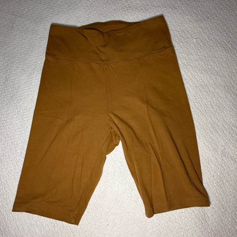 Women's wild fable Camel High-Waisted Biker Shorts